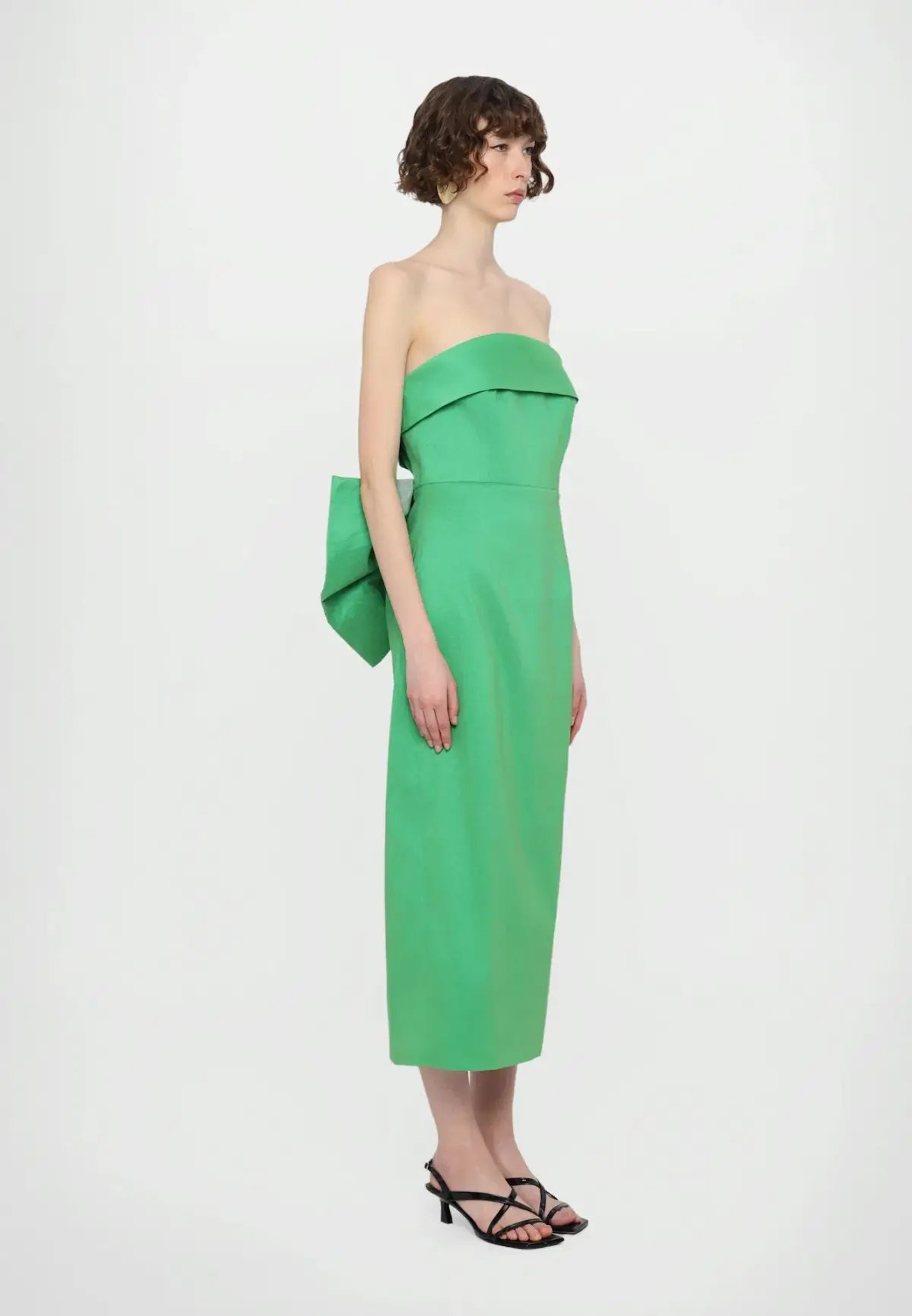 Rachel Gilbert Birdie Bow Dress in Green Size 2 / 10 AU photo 2