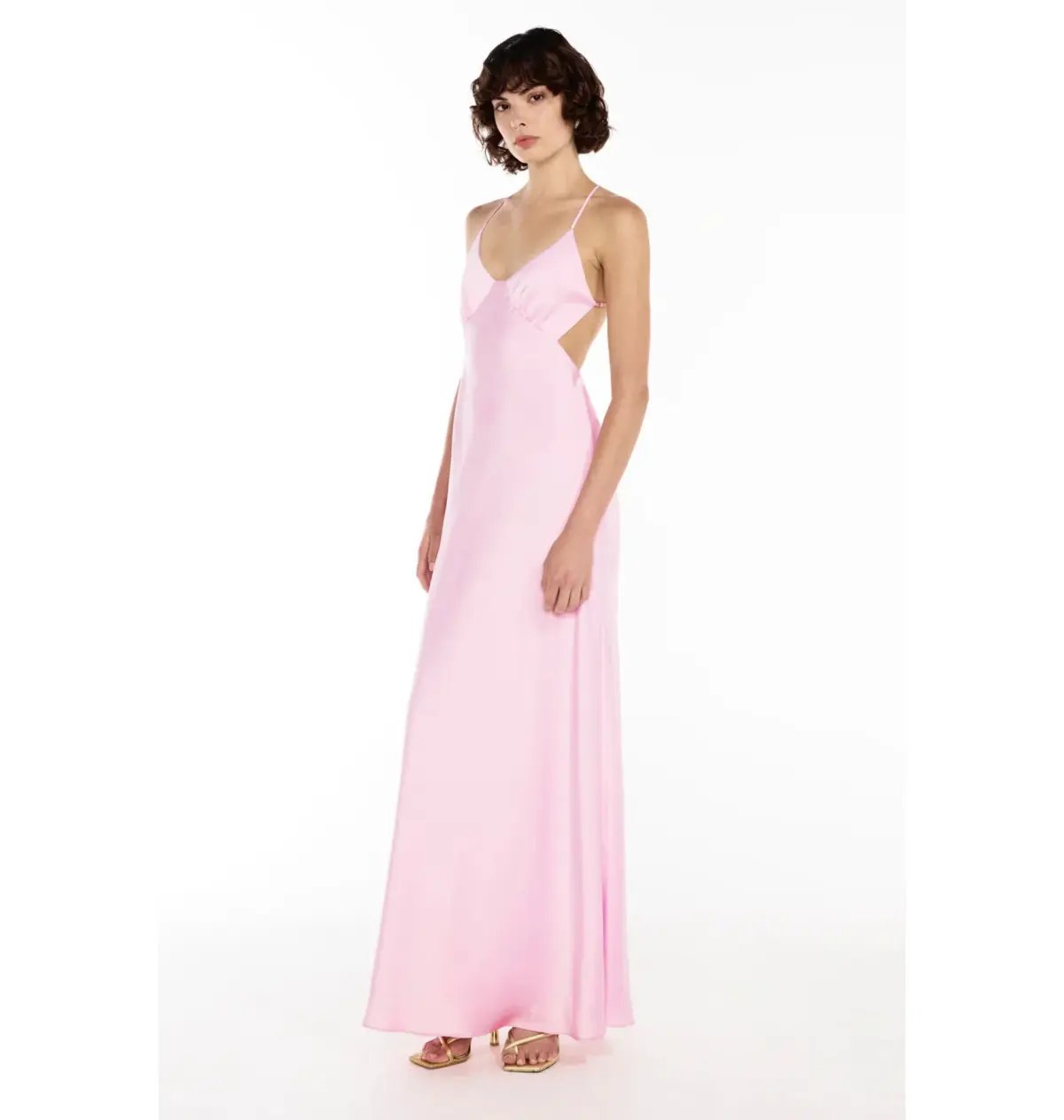 Manning Cartell Hydrangea Saturation Point Slip Maxi Dress Pink Size 10 photo 2