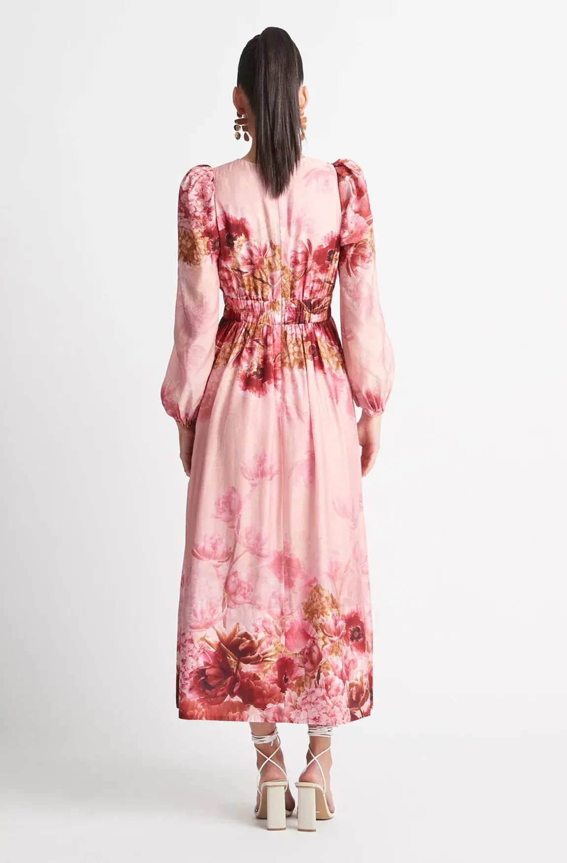 Sheike Swan Lake Maxi Dress Pink Floral  Size 16 photo 2