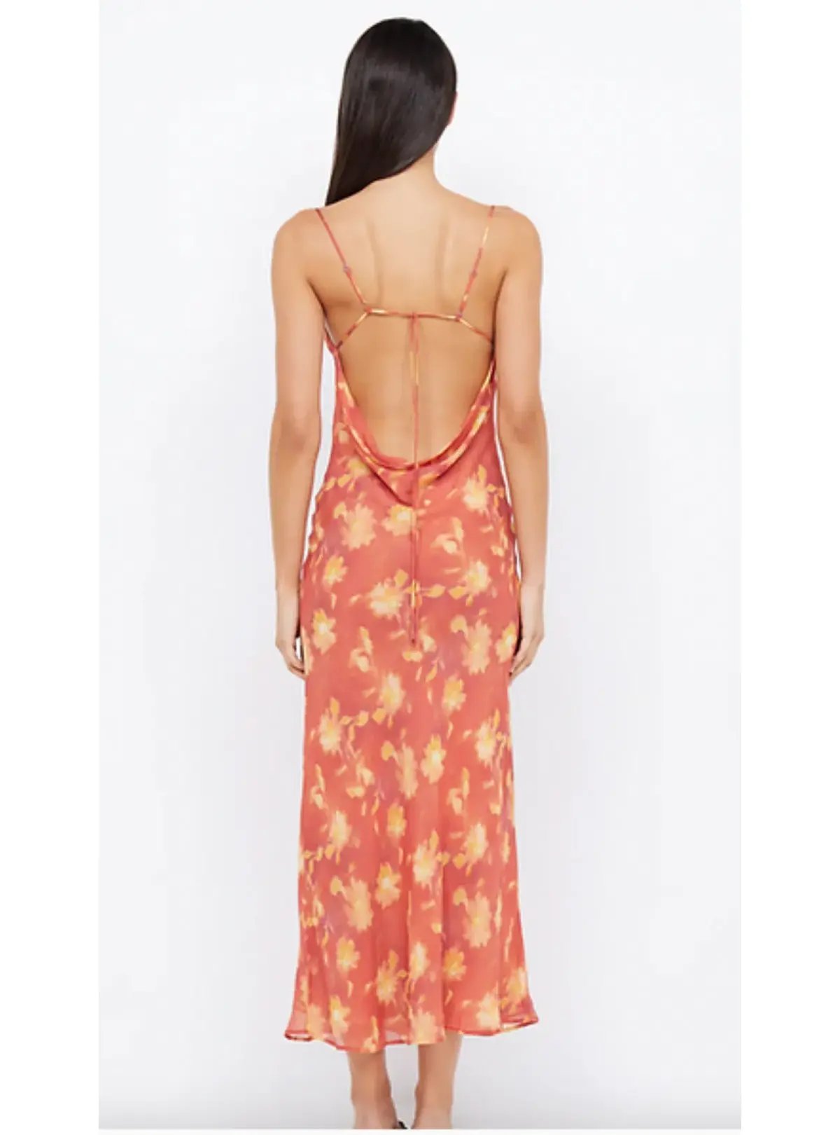 Bec & Bridge Azalea Strap Midi Dress Lumen Floral Size AU 10 photo 3