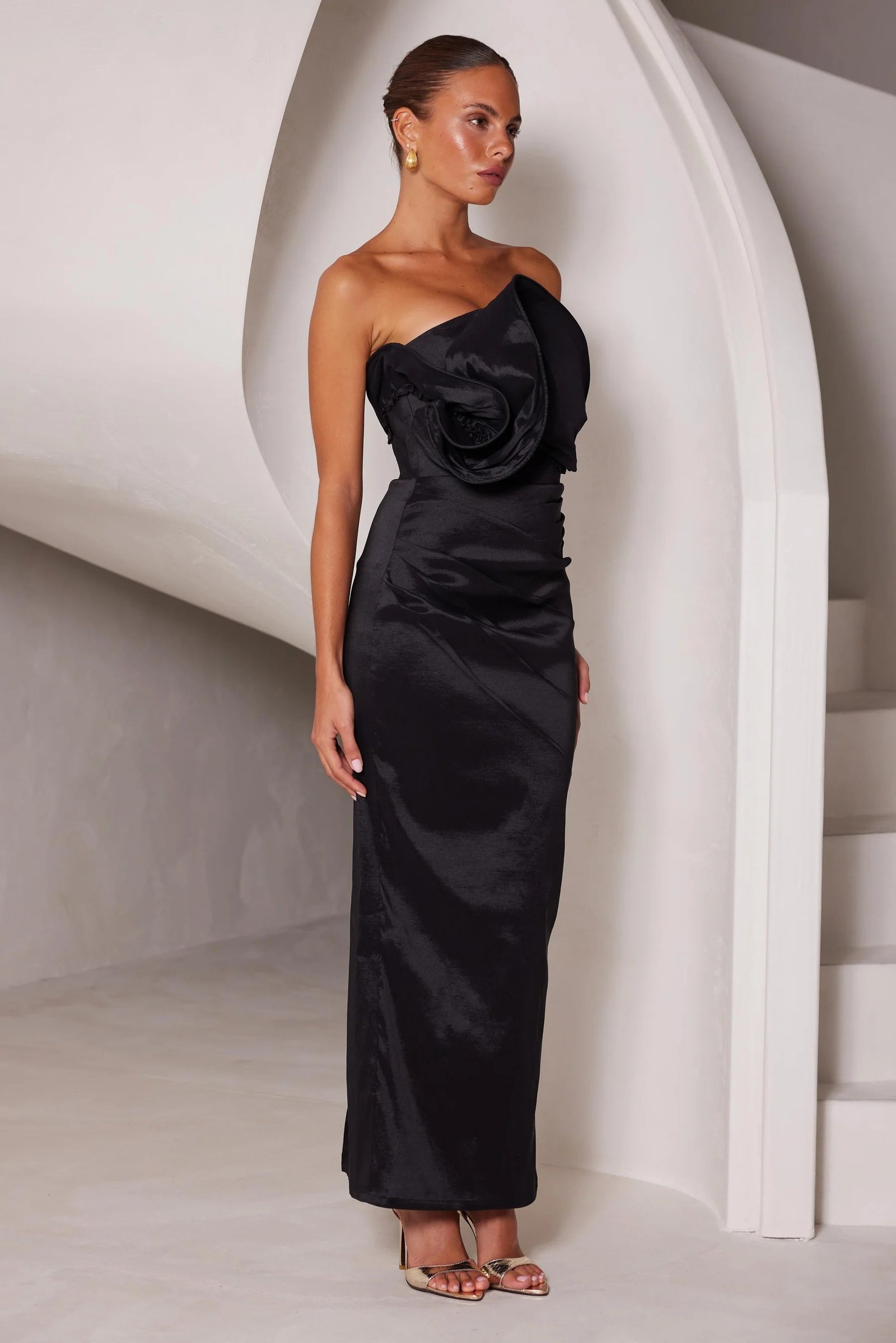ELLE ZEITOUNE MILES DRESS - BLACK photo 4