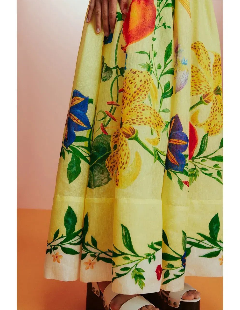 ALEMAIS Dahlia Halter Gown Yellow Size 10 AU photo 23