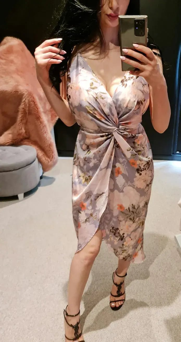 Sheike Floral Midi Dress Print Size 6 photo 5
