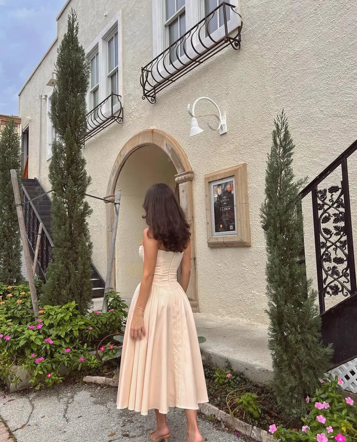 House Of CB Samaria Corset Sundress Vintage Cream Size AU 8 photo 4