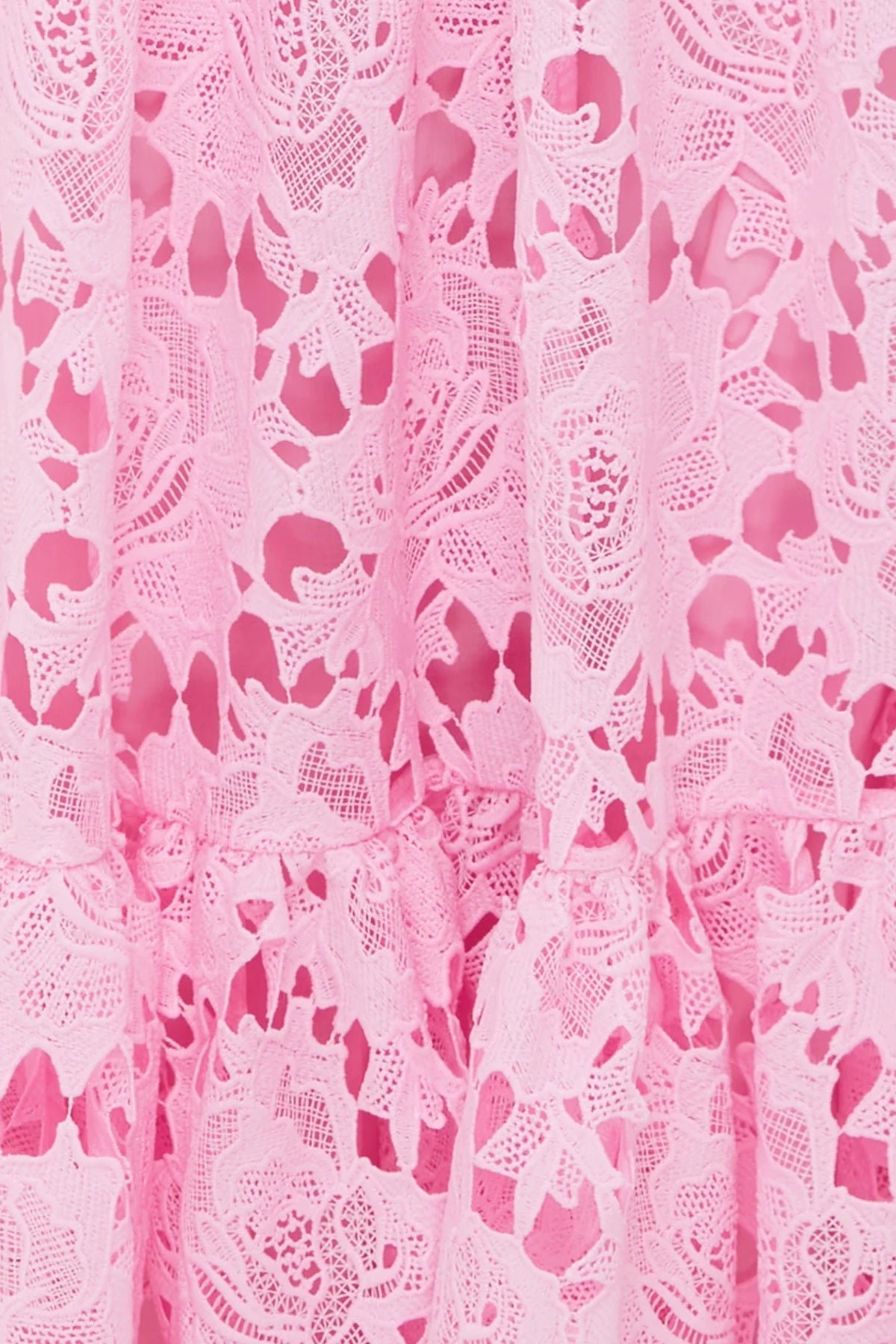 LEO LIN EMILIA LACE BUSTIER MIDI DRESS - CANDY PINK photo 6