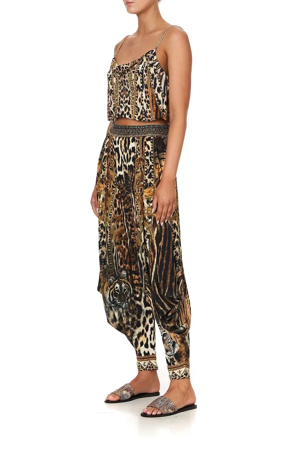 Camilla Jersey Drape Pant Berkeley St After Dark Animal Print Size S / AU 8 photo 3