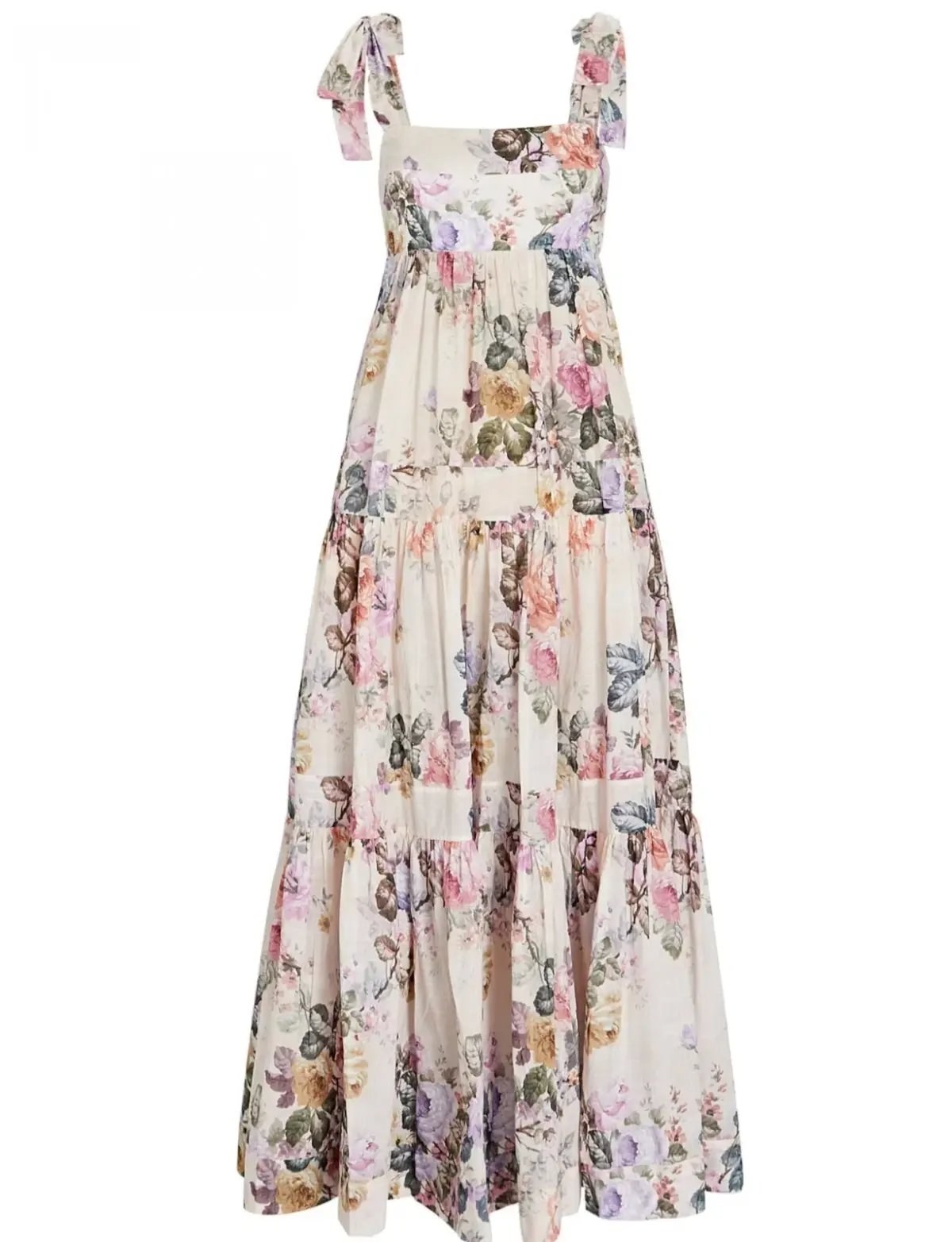 Zimmermann Brighton Tie Shoulder Dress Floral Size 0 /AU 8 photo 4
