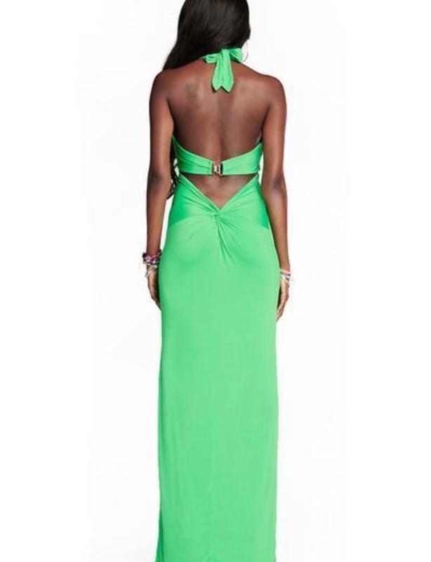 I. AM. GIA Leska Dress Green Size 8 photo 3