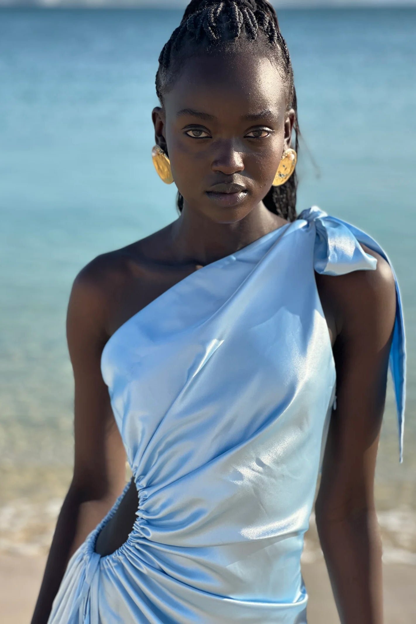 SONYA ALIA MAXI DRESS - AZZURRO PEARLA photo 5