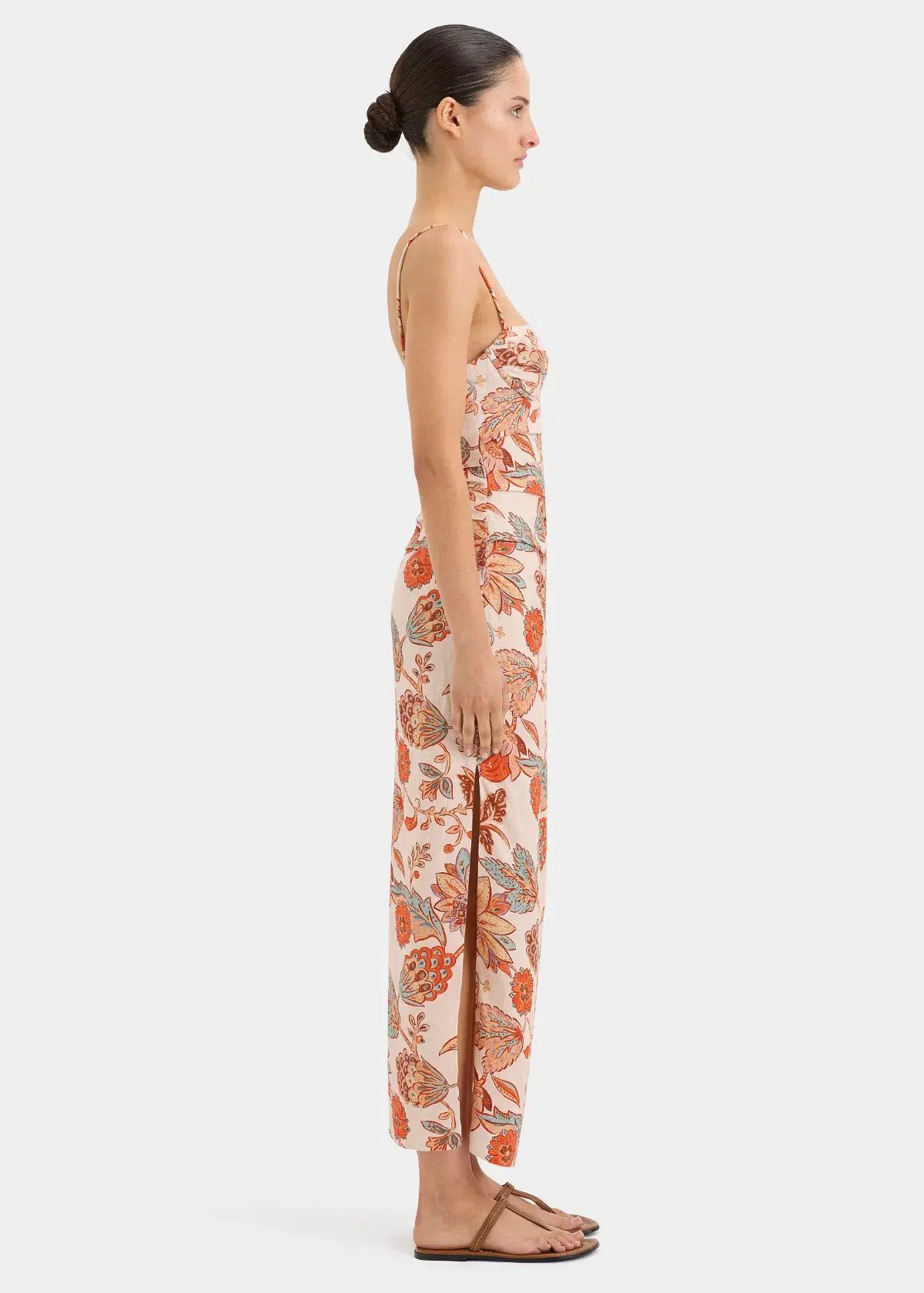 Sir The Label Noemi Balconette Midi Dress Floral Size 1/Au 8 photo 3