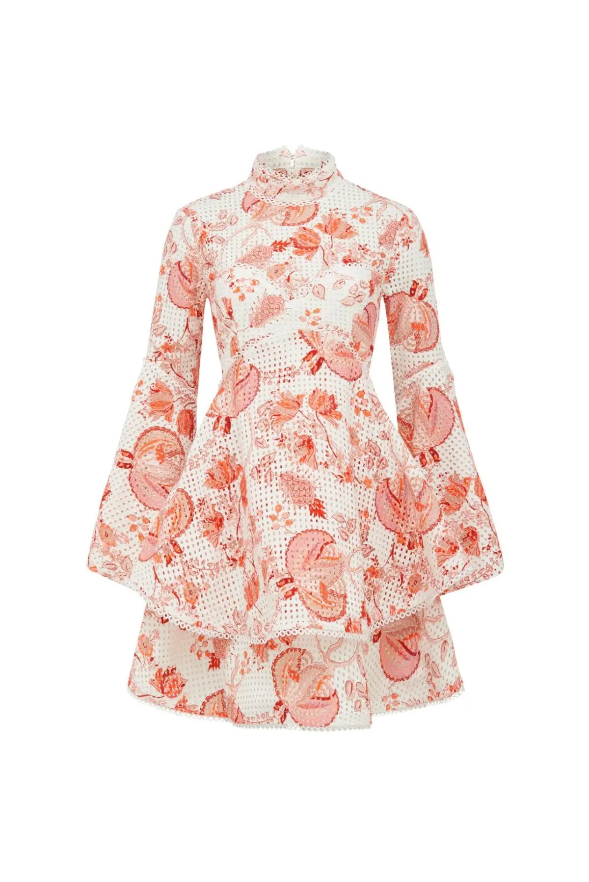 Thurley Chintz Print Broderie Mini Dress Floral Size 10 photo 5