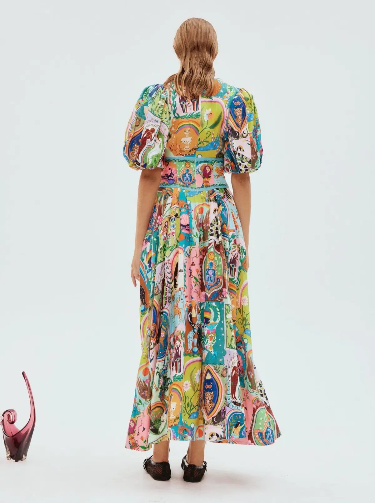 Alemais Evergreen Midi Dress Multi Size AU 16 photo 2