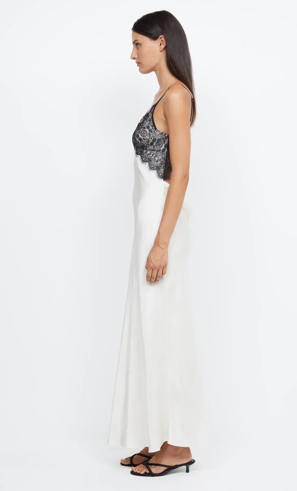 Bec & Bridge Emery Lace Maxi Dress White/Black Size 6 photo 4