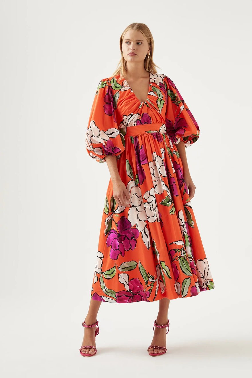 Aje Marlene Floral Midi Dress photo 4
