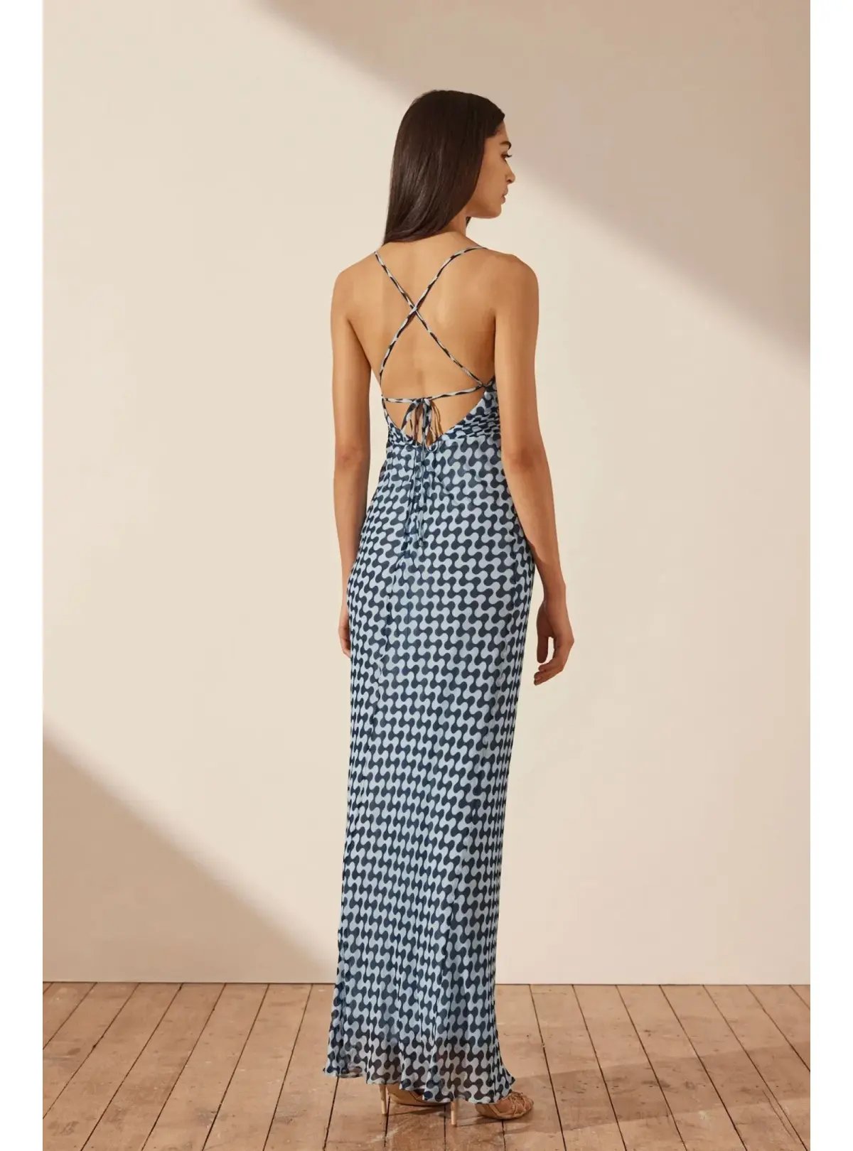 Shona Joy Elina Lace Maxi Dress in Midnight/Ice Size AU 8 photo 3