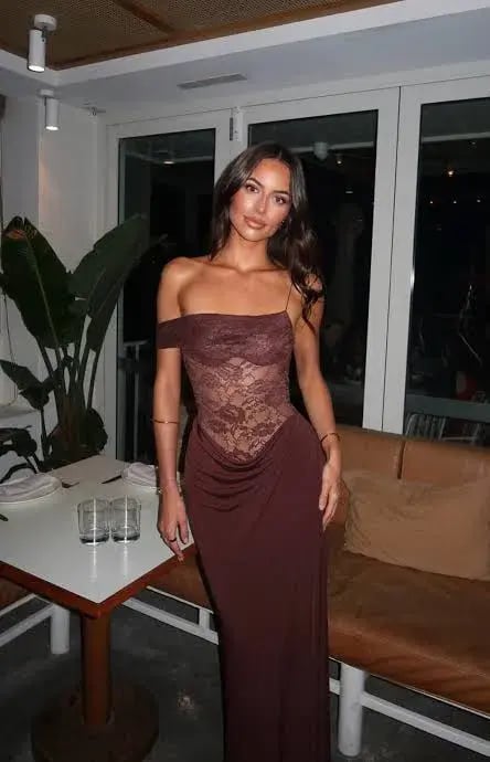 Natalie Rolt Sloane Maxi Dress in Brown Size 0/ AU 6 photo 3