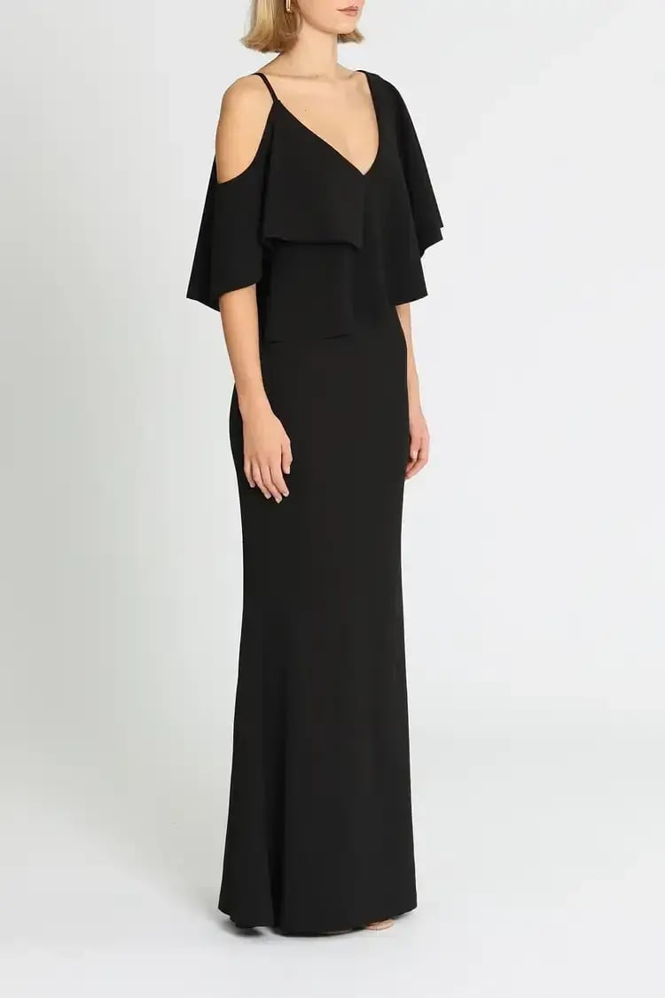 Pasduchas Irreplaceable Gown Black Size 8 photo 2