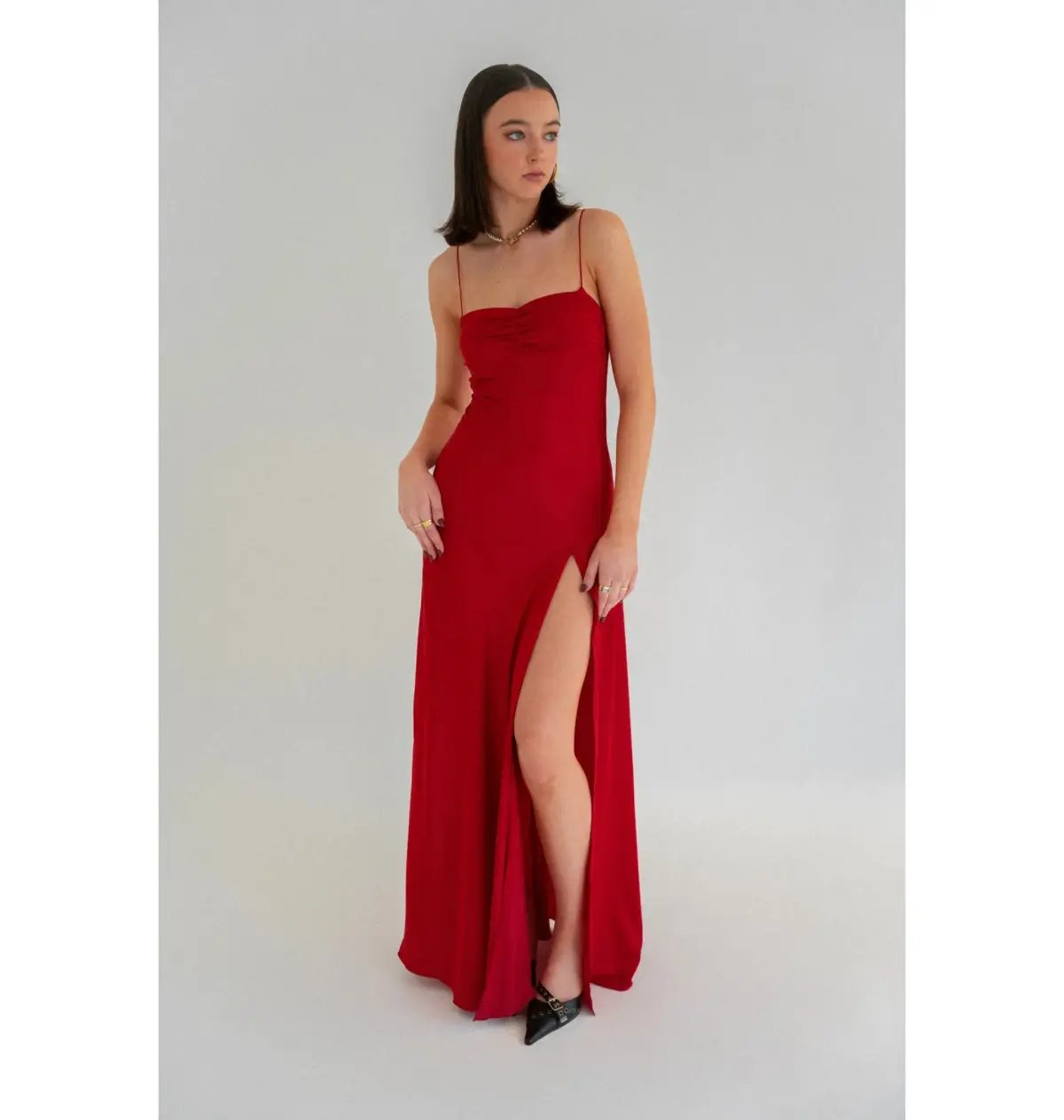 HNTR The Label Gaia Gown Wine Size AU 8 photo 2