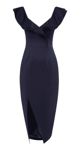 Sheike Navy Allure Dress Navy Size 8 photo 3