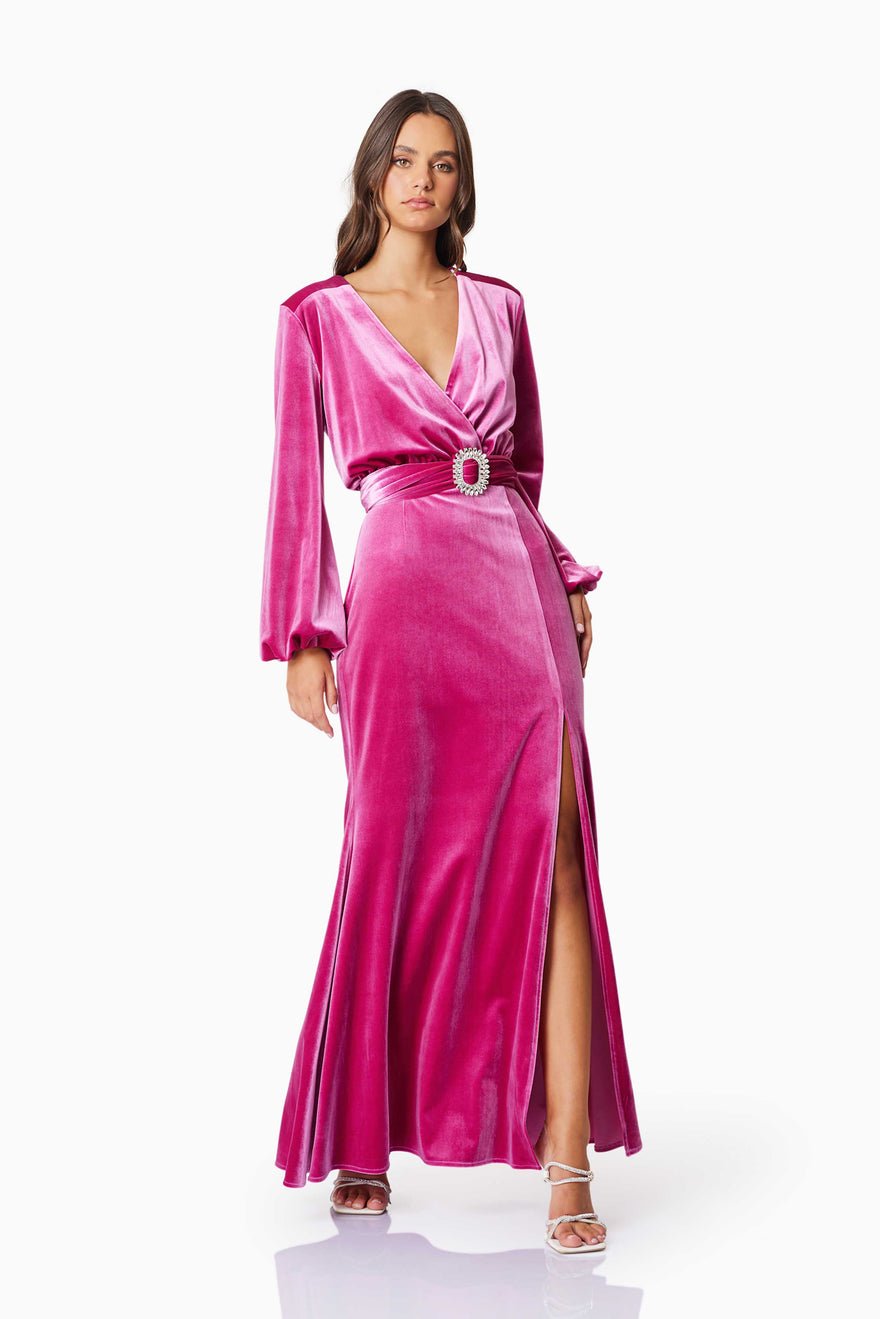 Elliatt Solene Maxi Dress - Cerise photo 3