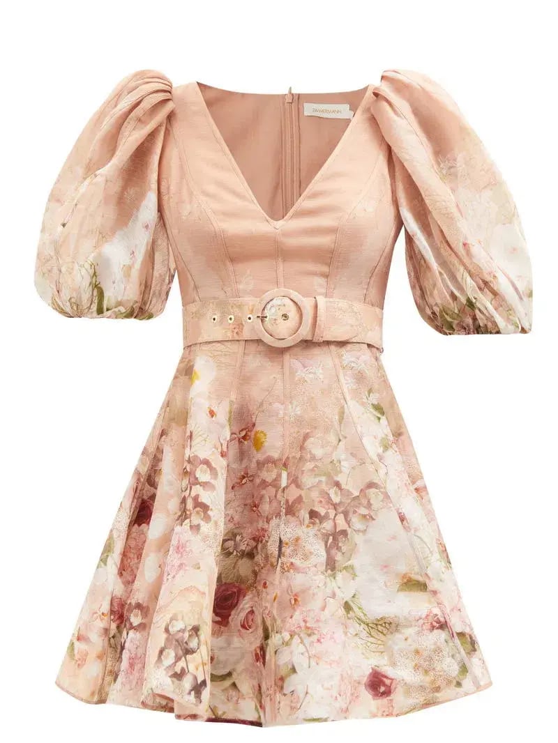 ZIMMERMANN DANCER PUFF SLEEVE MINI SIZE 8 photo 5