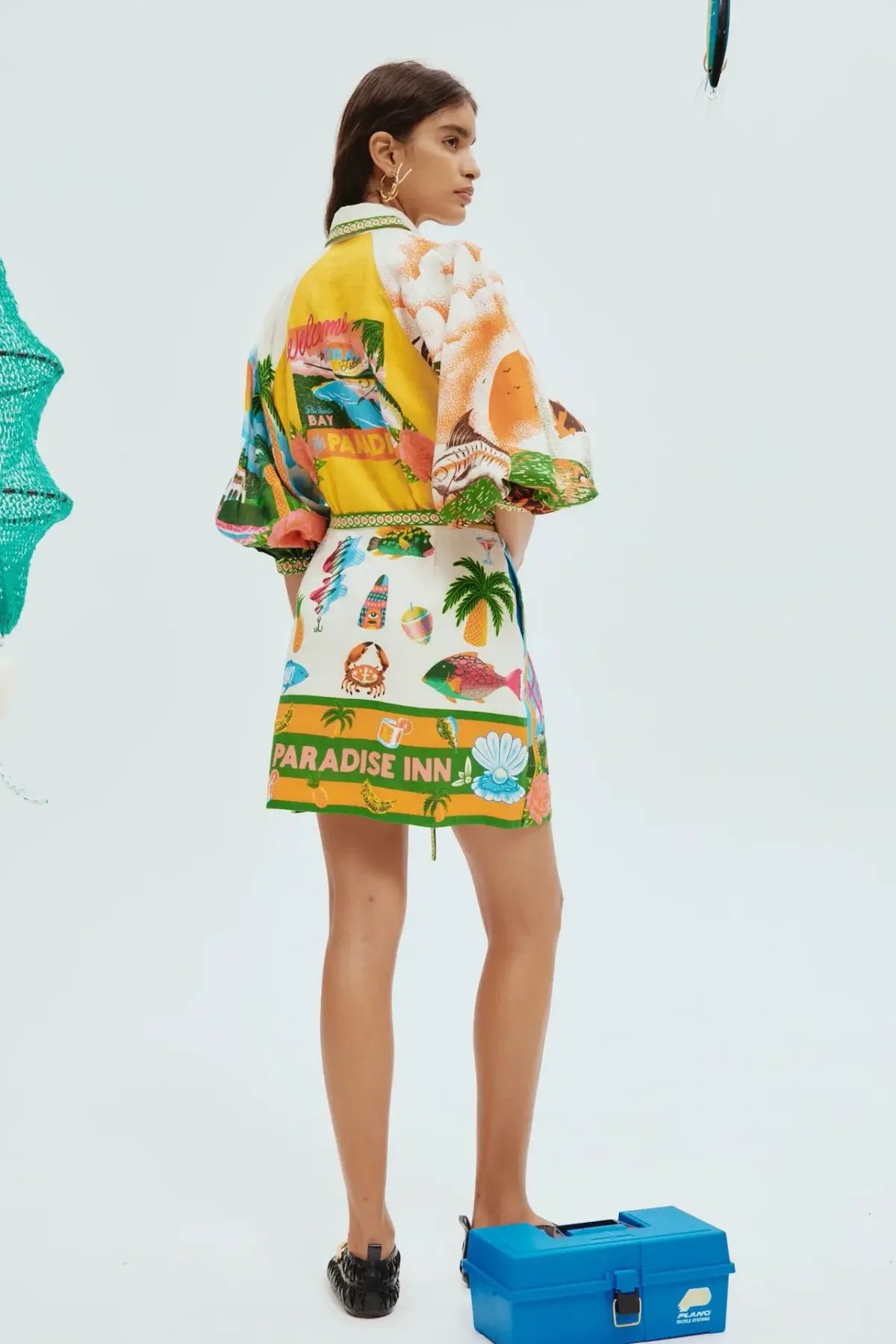 Alemais Paradiso Mini Dress Multi Size AU 12 photo 2