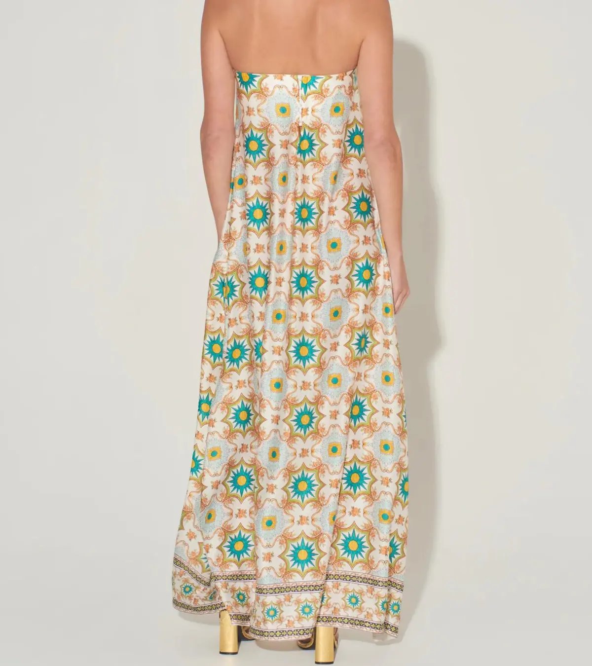 Hansen & Gretel Ikaria Maxi Dress Mosaic Print Size XS / AU 6 photo 2