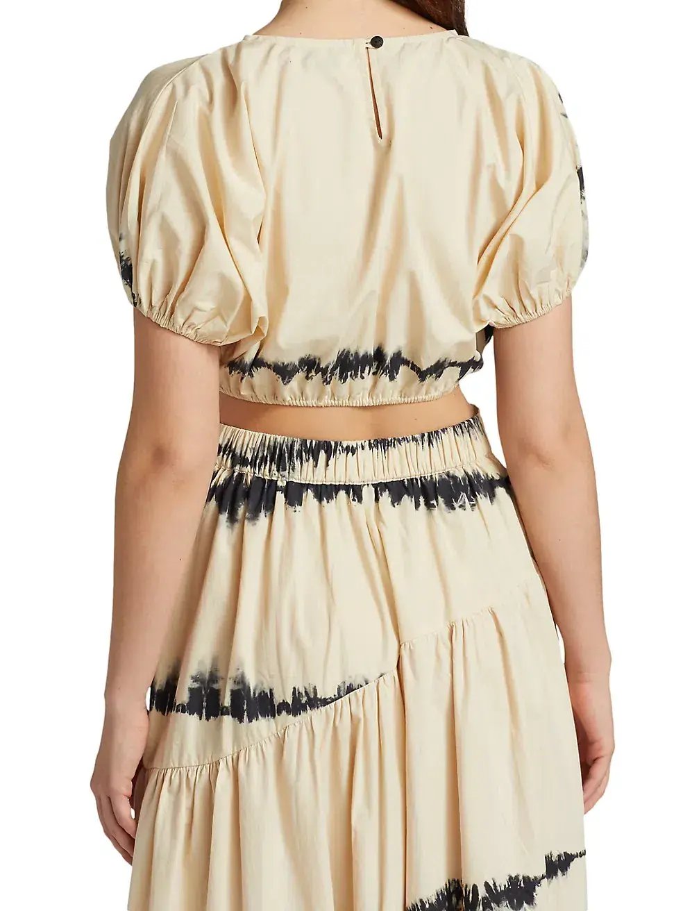SWF Homecoming Abode Crop and Drawstring Skirt Set Cream Size 8 photo 3