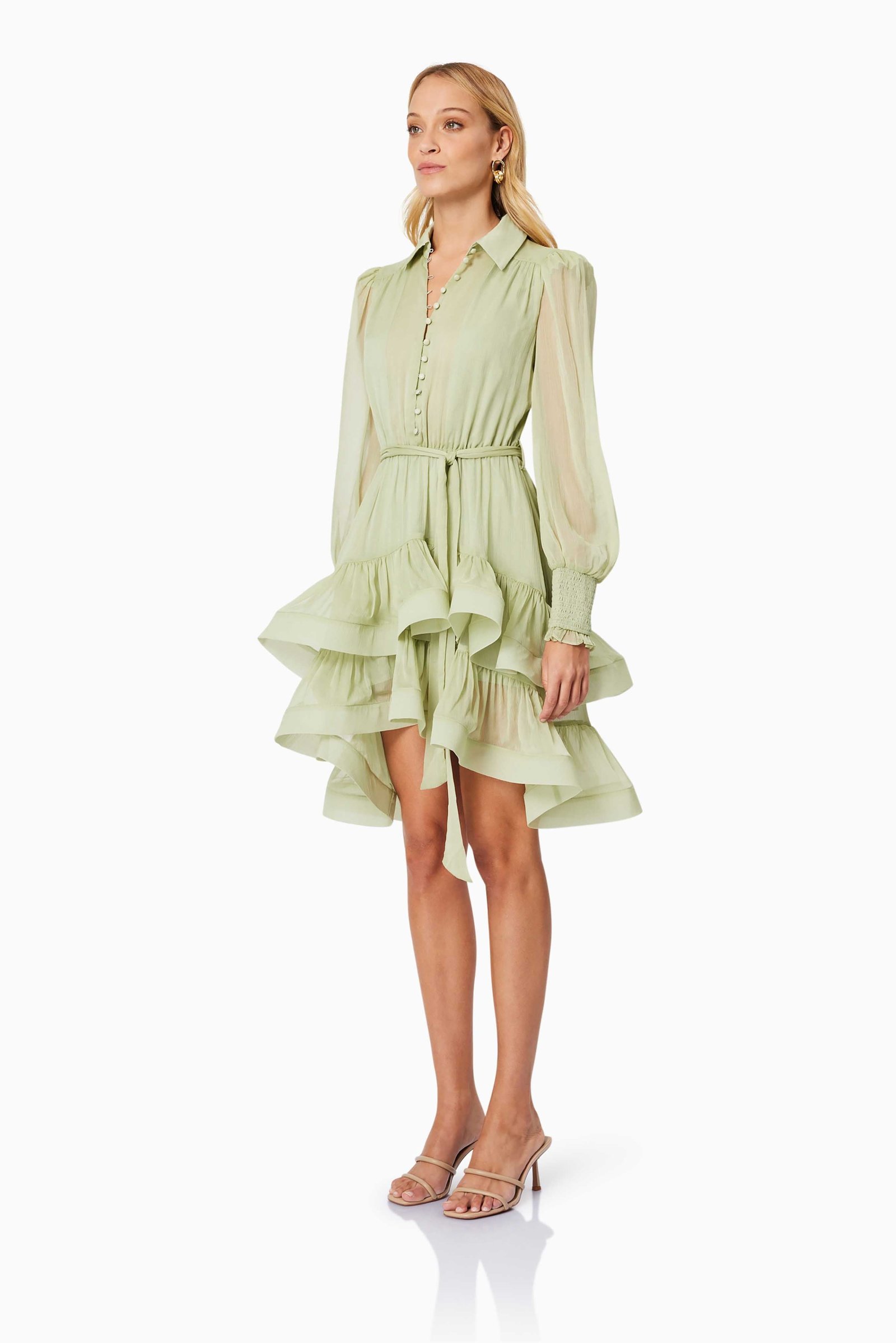 ELLIATT POPPY MINI DAY DRESS - PISTACHIO photo 5
