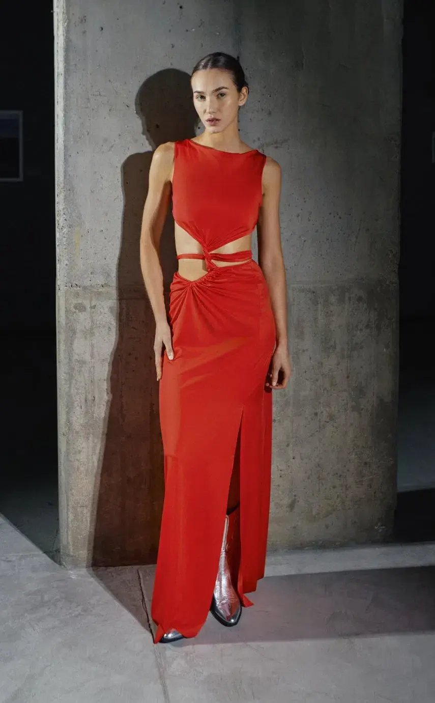 Evianna Gown in crimson photo 8