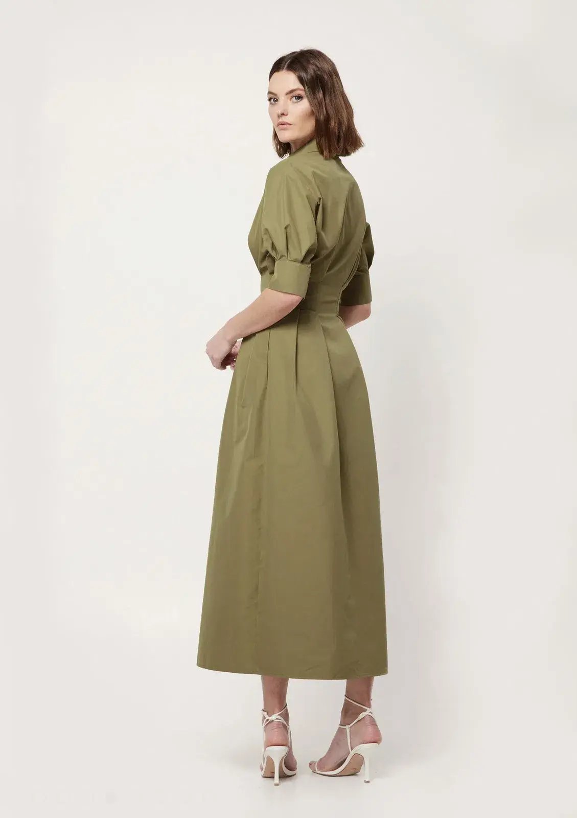 Mossman The Time Off Shirt Dress Green Size 8 photo 3