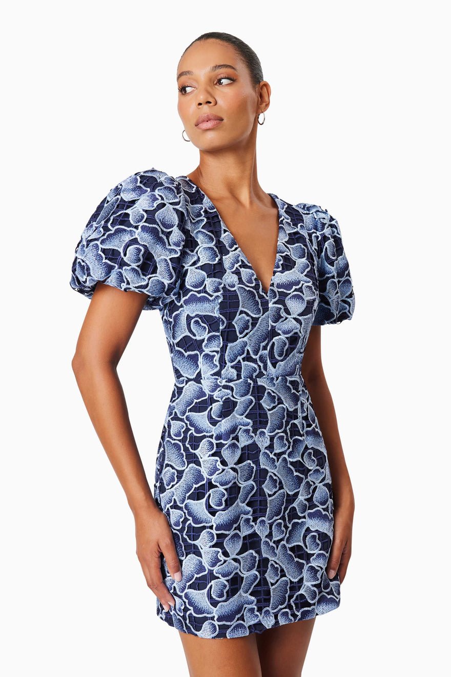 Elliatt Mila Mini Dress - Navy Multi photo 2