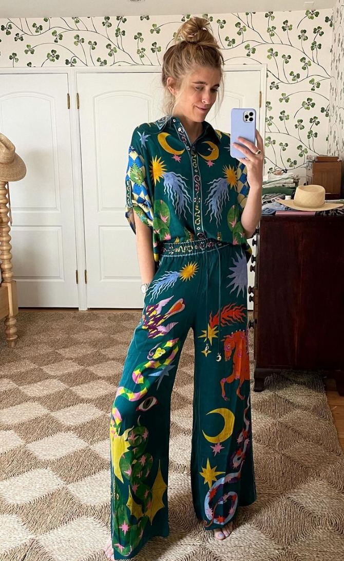 Alemais Guardian Silk Shirt and Pant Set photo 2