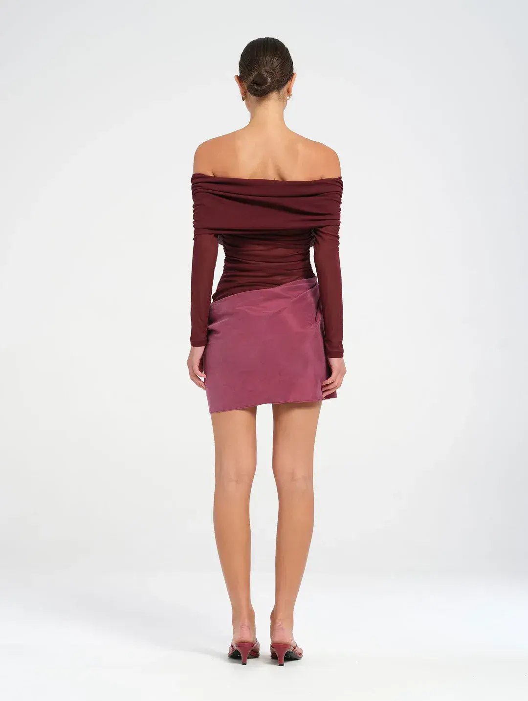 Benni Luca Mini Dress Plum Size AU 8 photo 2