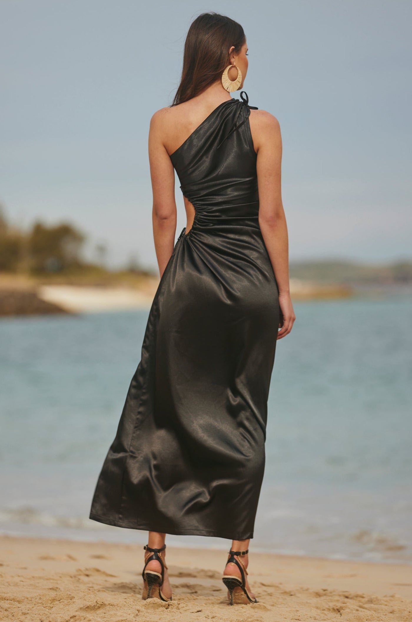 SONYA NOUR MAXI DRESS - CLASSIC BLACK photo 6