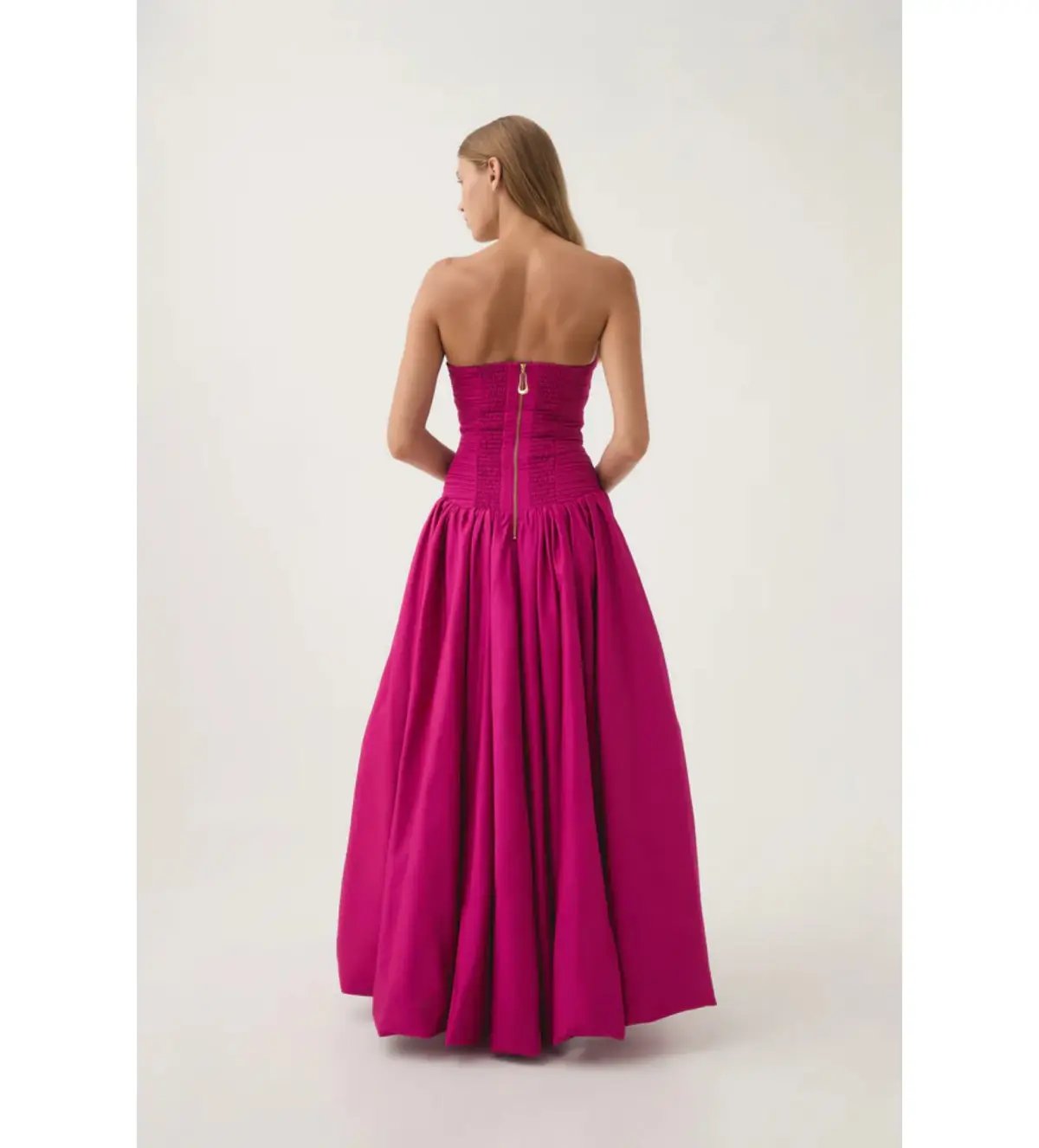 Aje Violette Bubble Hem Maxi Dress in Deep Magenta Size AU 6 photo 3
