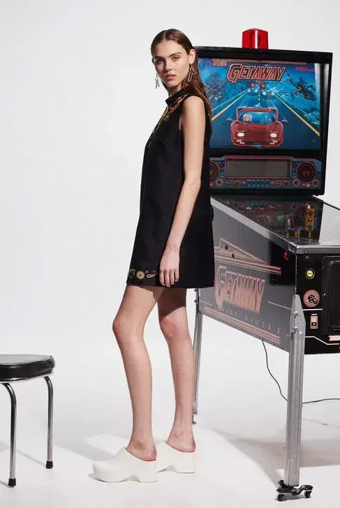 Alémais Bingo Mini Dress Black Size 12 photo 4