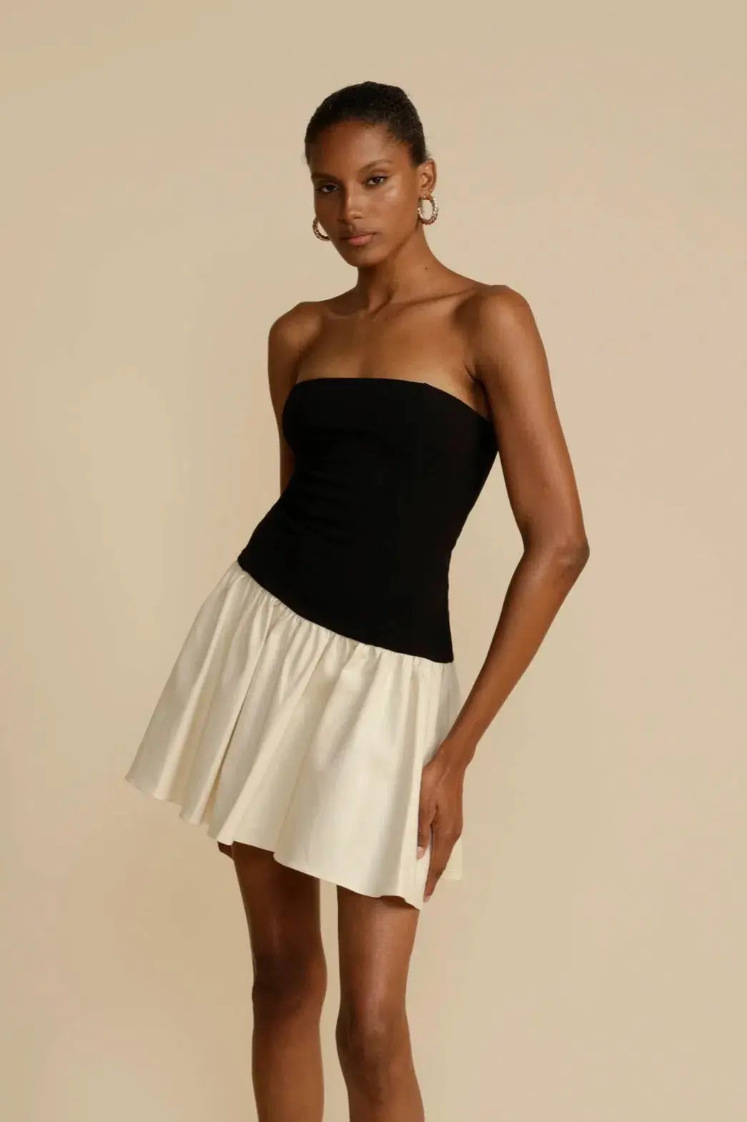 Arcina Ori Celine Mini Dress Black/White Size AU 6 photo 3