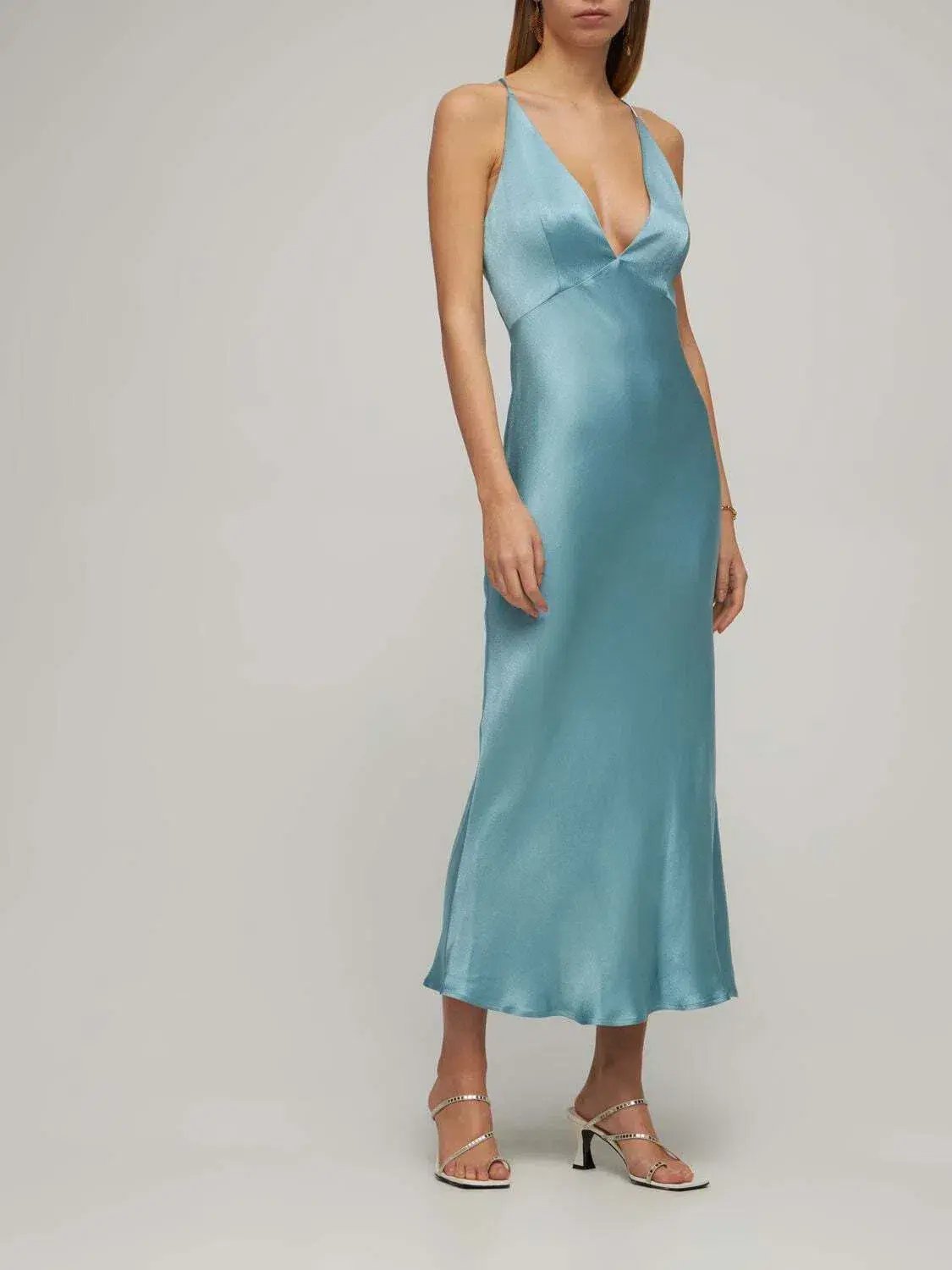 Bec & Bridge Marley Midi Dress Blue Size 8 / S photo 5