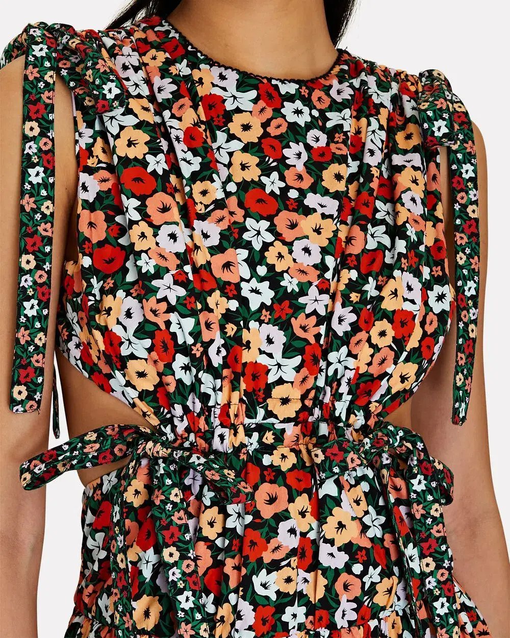 Agua Bendita Guaguanco La Fania Noche Dress  Floral Size 6 photo 7