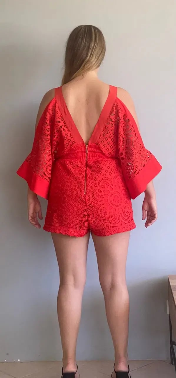 Alice McCall Keep Me There Playsuit Red Size 10 photo 3