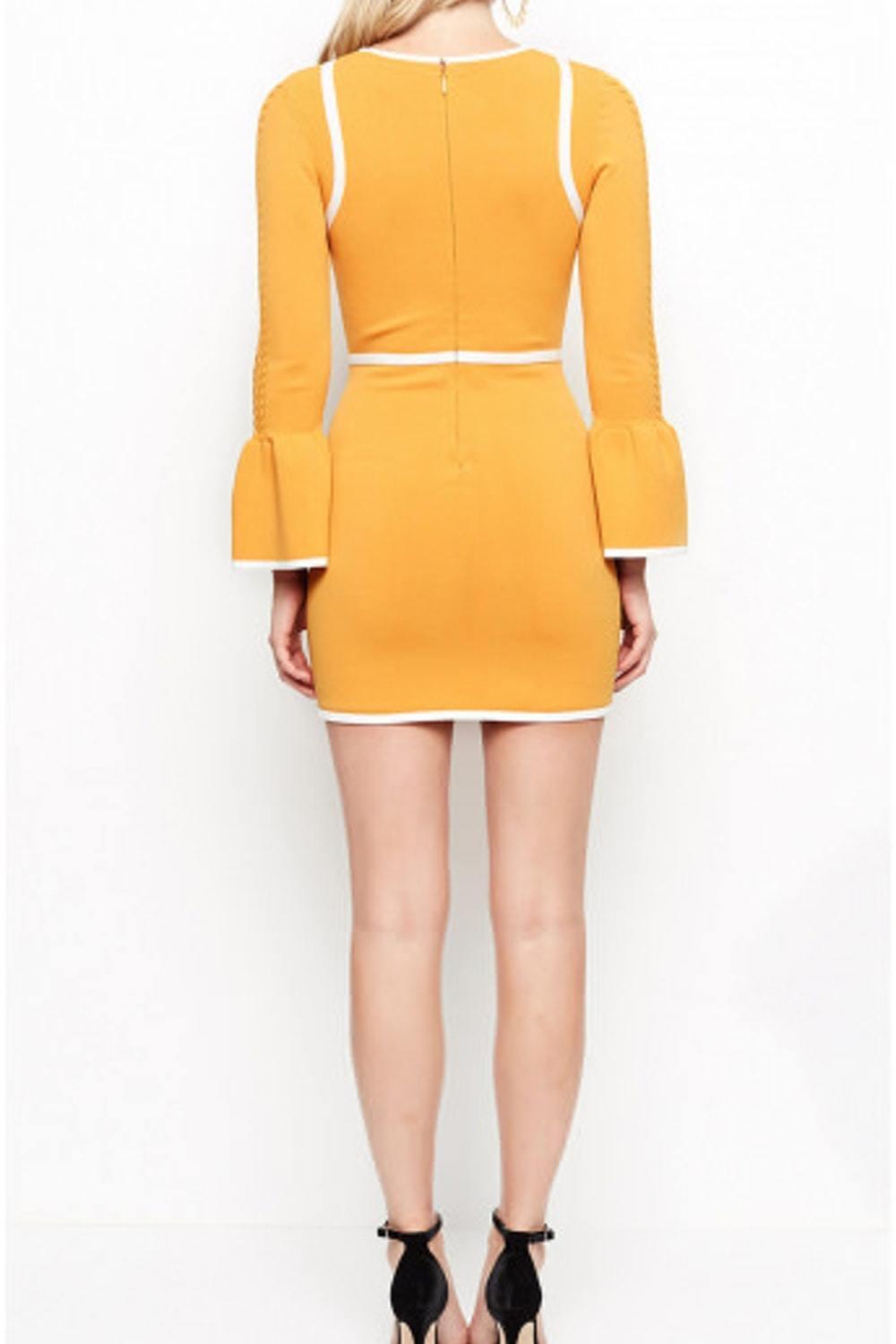 Alice McCall I'm Here Mini Dress Turmeric Yellow Size 10 photo 2