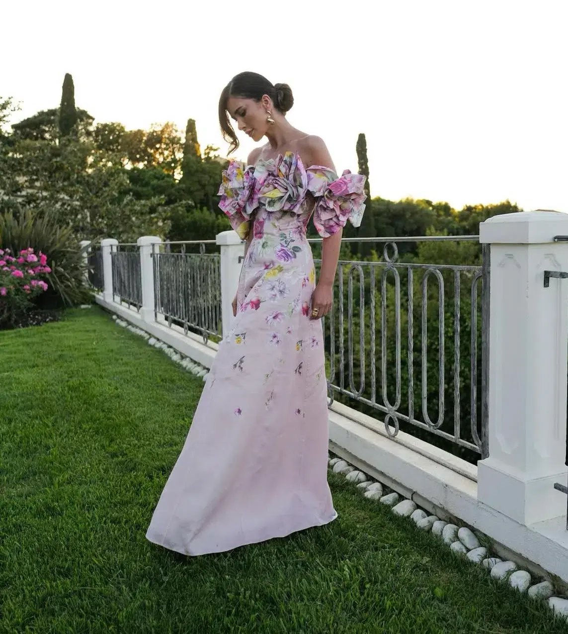Aje Misha Maxi Dress in Pink Collage Floral Size XS / AU 6 photo 2