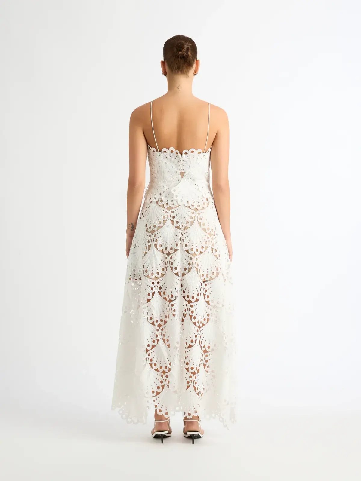 Sheike Ella Lace Maxi Dress White Size 10 photo 2