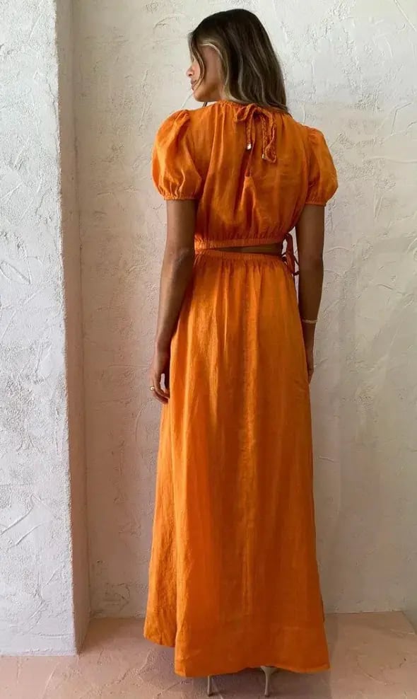 New Romantics Lavender Mist Maxi Dress Marigold Size 8 photo 3