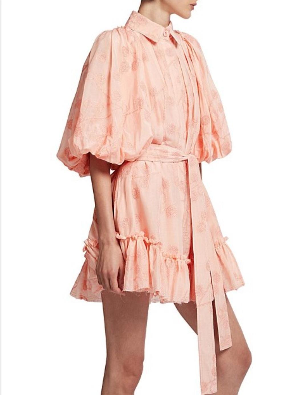 Aje Textural Mini Dress Floral Size 12 photo 3