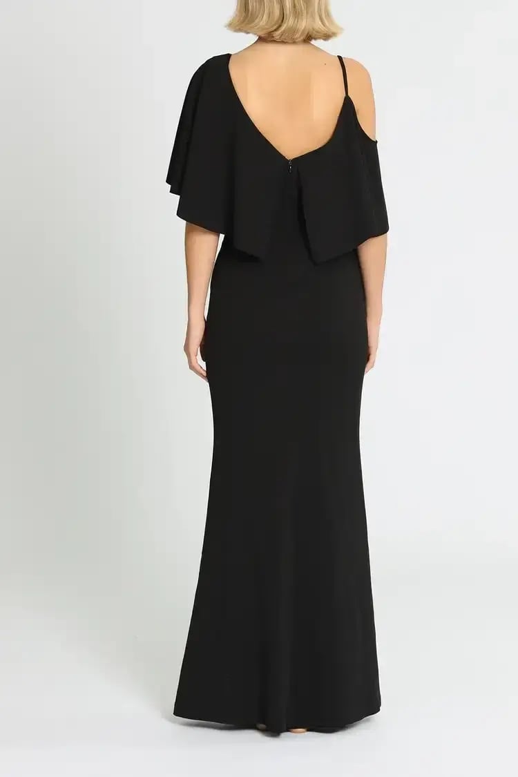 Pasduchas Irreplaceable Gown Black Size 8 photo 3
