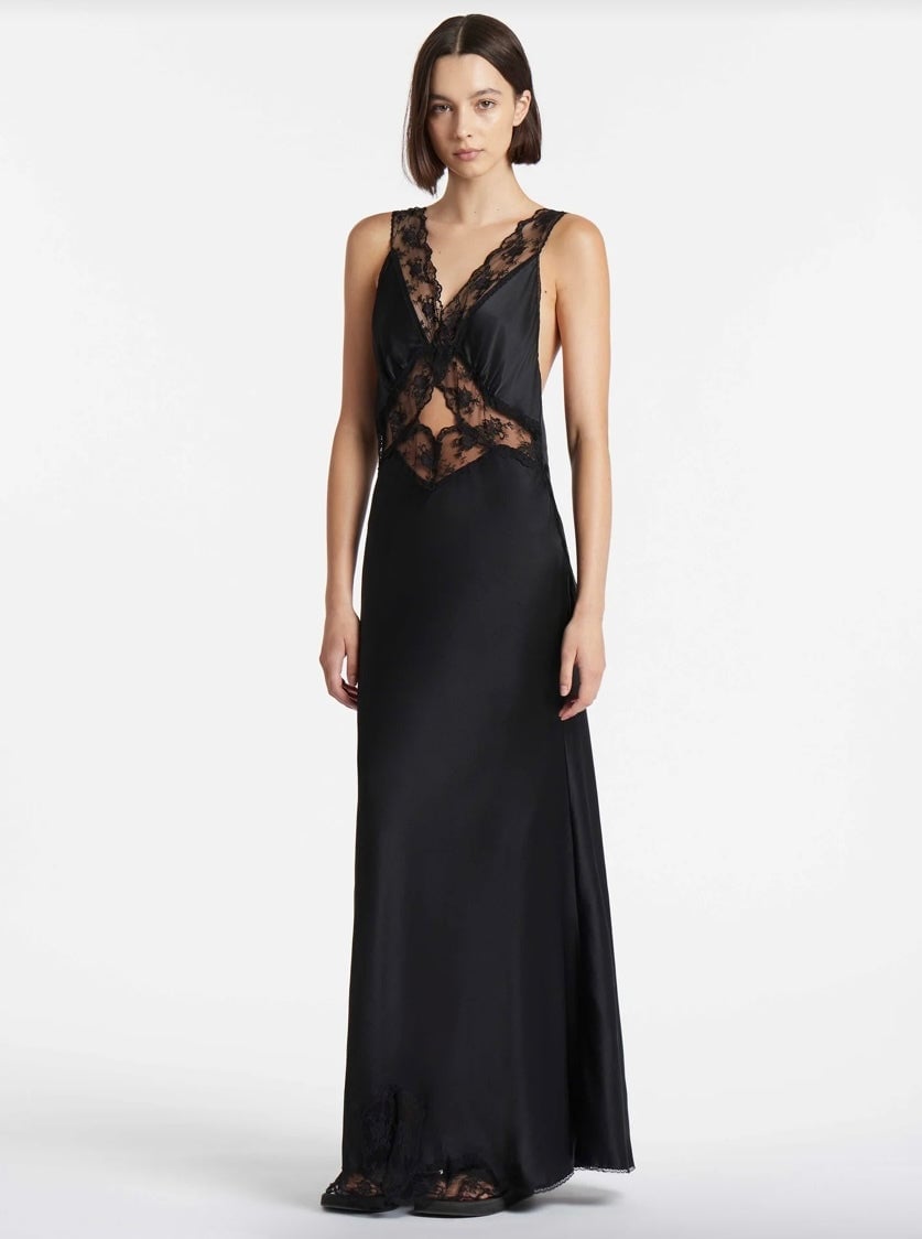 Sir The Label Aries Cut Out Gown In Black photo 3