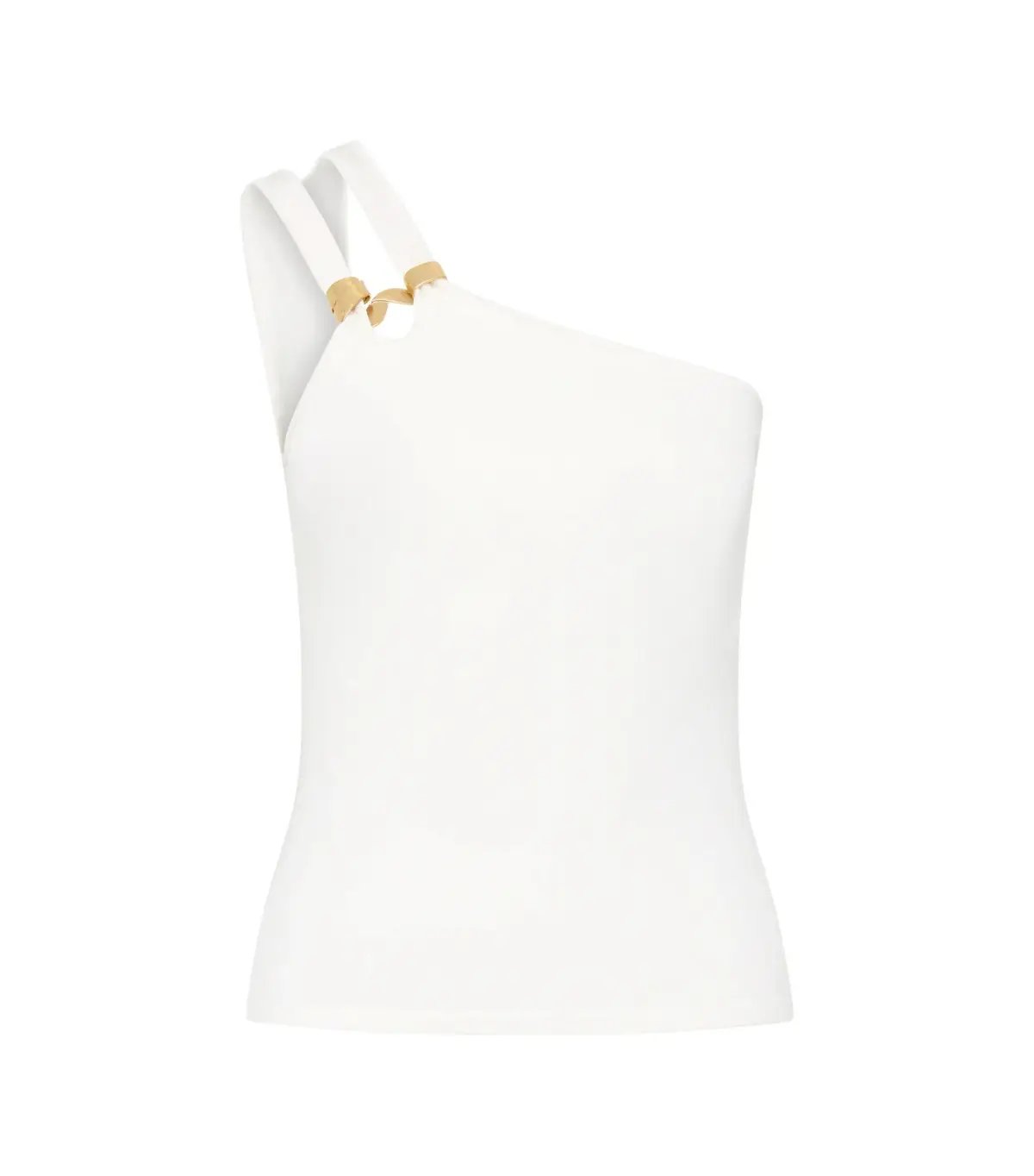 Aje Vibrancy Knit Sleeveless Top Ivory Size AU 8 photo 5