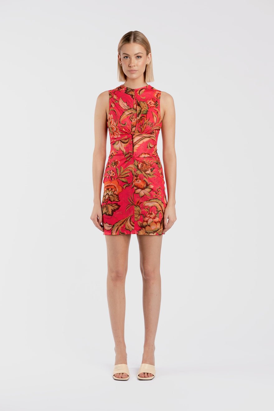 One Fell Swoop Malah Mini Dress - Pink Parrot photo 3